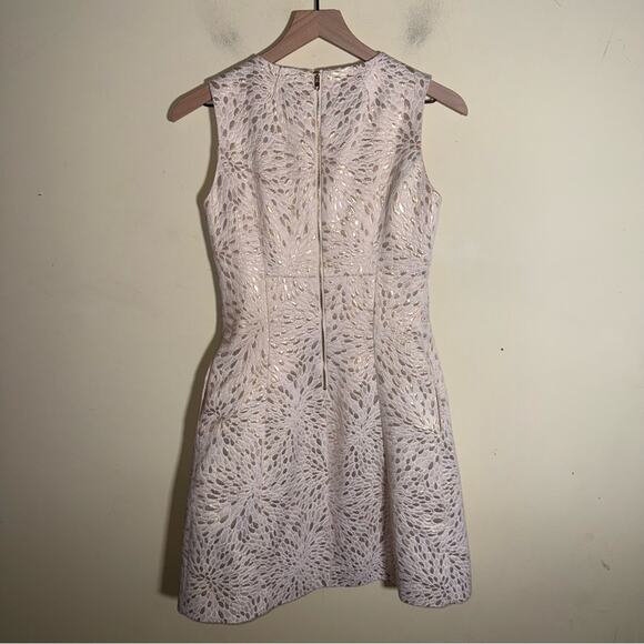 ELIZABETH MCKAY Metallic festive party Textured Dress 2 - Picture 4 of 5